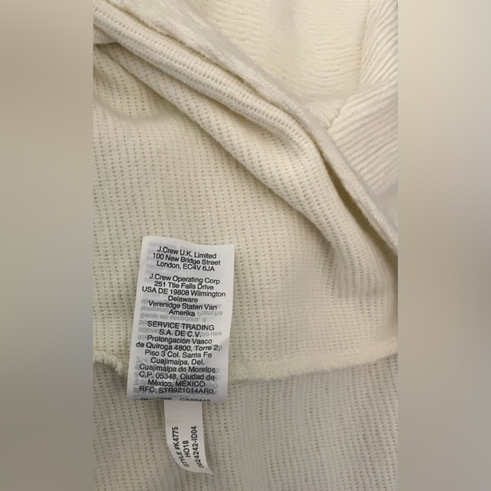 Madewell Texture & Thread pullover cropped sweater tie-front XL EUC - Picture 11 of 13